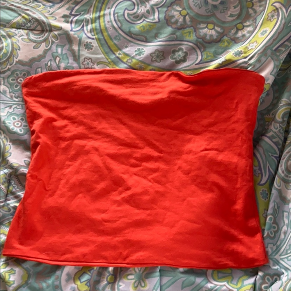 Cotton On Size Large Orange Tube Top